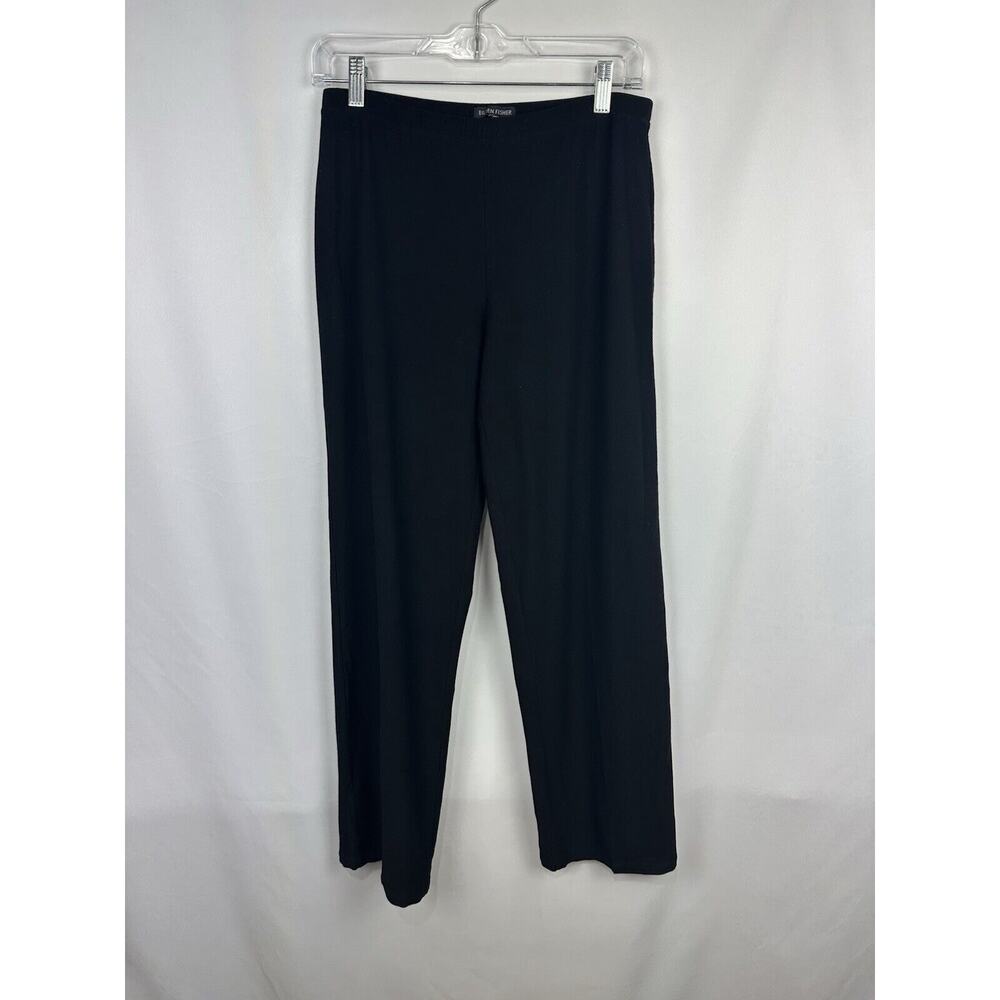 Eileen Fisher Black Washable Stretch Crepe Pants Womens Size Small